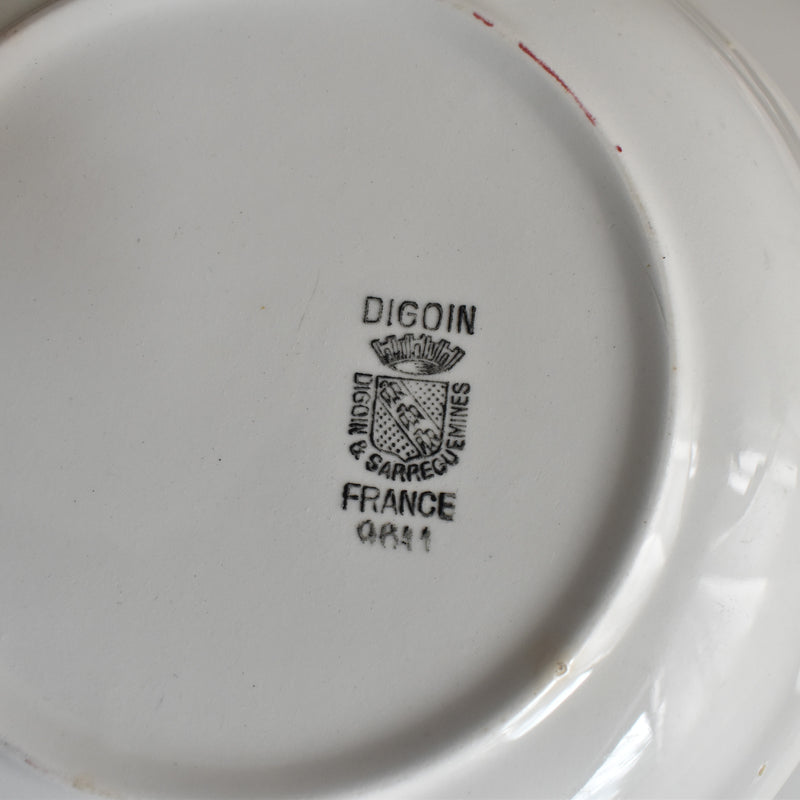 Vintage deep dish, Digoin & Sarreguemines 9641 A