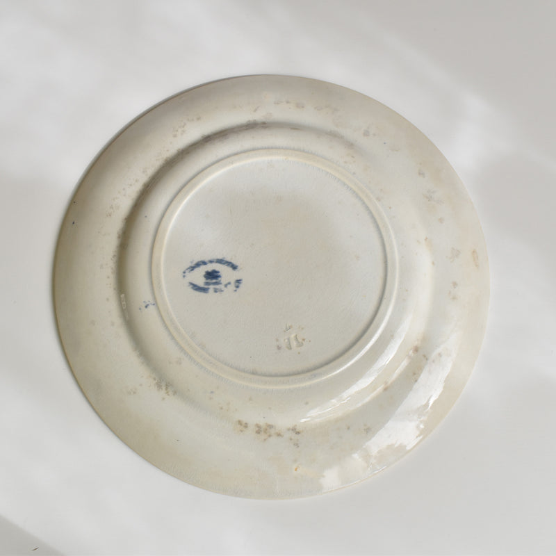 Antique Plate Creil-Montereau Aubépine C
