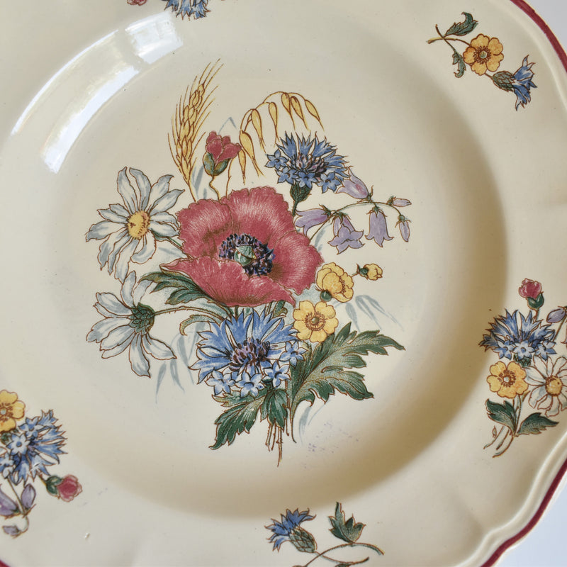Vintage Plate Digoin & Sarreguemines Agreste A