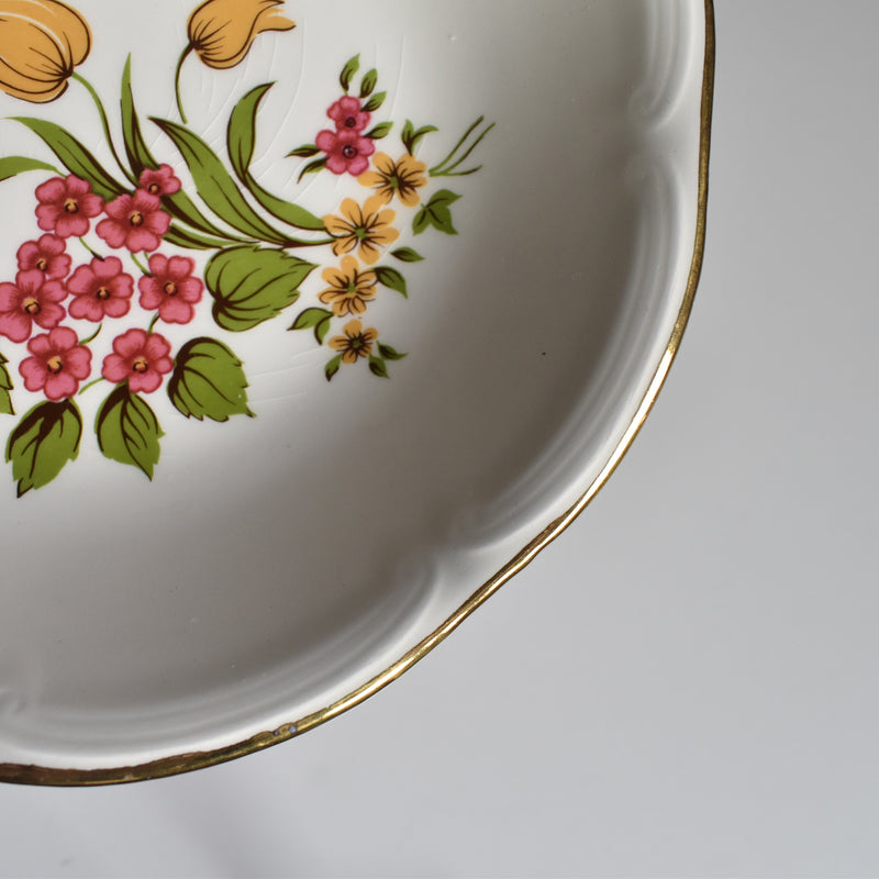 Vintage Deep Plate Gien Floréal