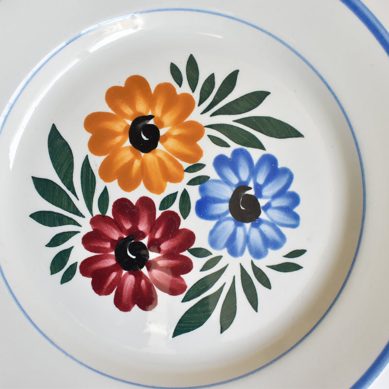 Vintage Dessert Plate HBCM Creil-Montereau Yvonne A