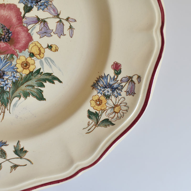 Vintage Plate Digoin & Sarreguemines Agreste A