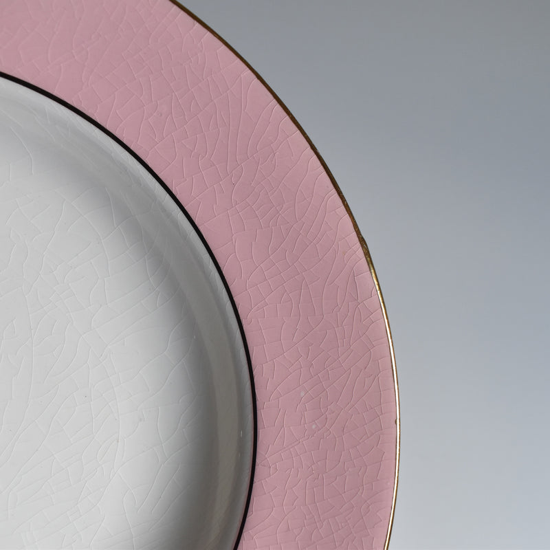 Vintage Deep Plate Lamandinoise Pastel Rose B