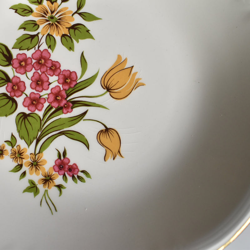 Vintage Deep Plate Gien Floréal