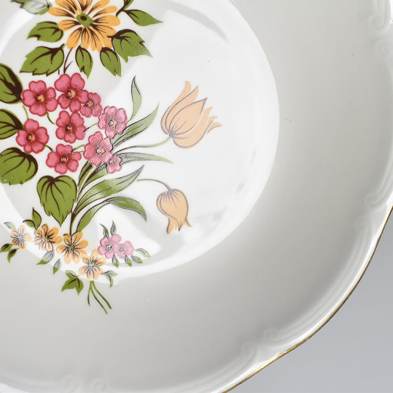 Vintage Deep Plate Gien Floréal