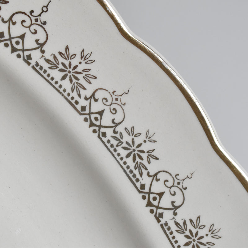 Vintage Oval Platter Villeroy & Boch 7206 Gold F