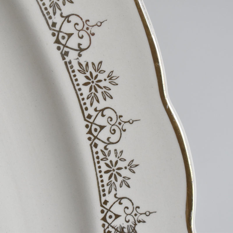 Vintage Oval Platter Villeroy & Boch 7206 Gold F