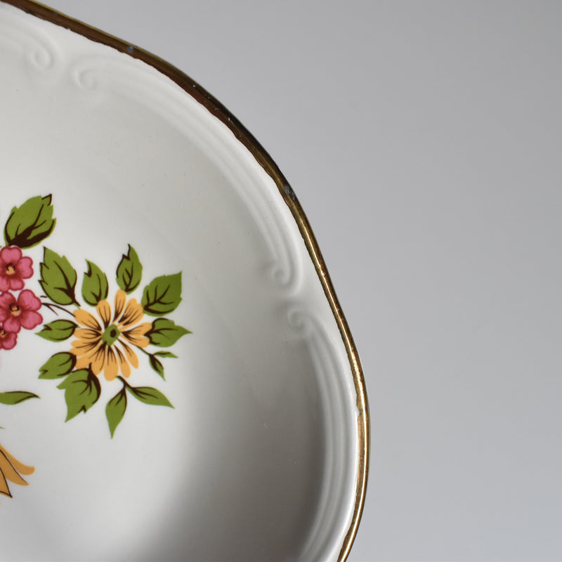 Vintage Deep Plate Gien Floréal