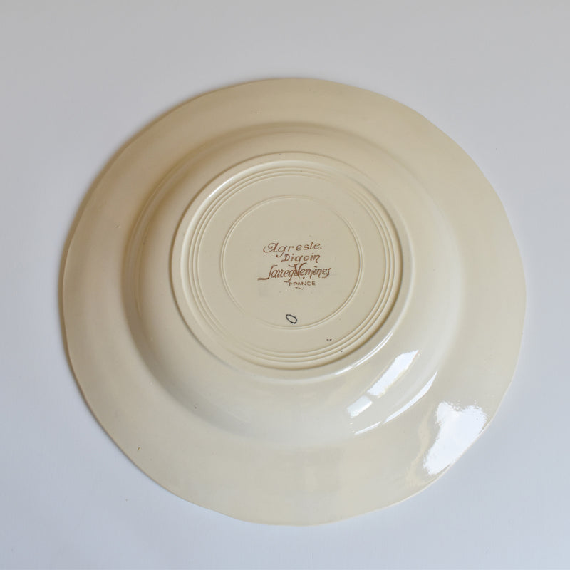 Vintage Plate Digoin & Sarreguemines Agreste B