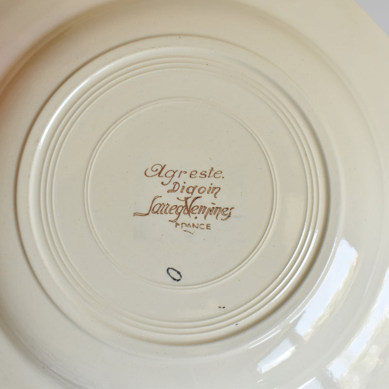 Vintage Plate Digoin & Sarreguemines Agreste B