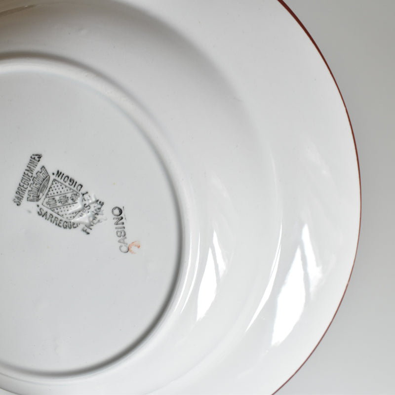 Vintage Deep Plate Digoin & Sarreguemines Casino B
