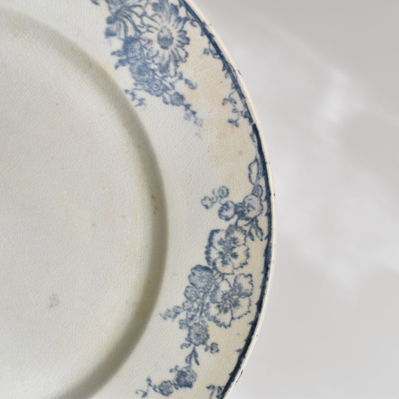Antique Plate Creil-Montereau Aubépine C