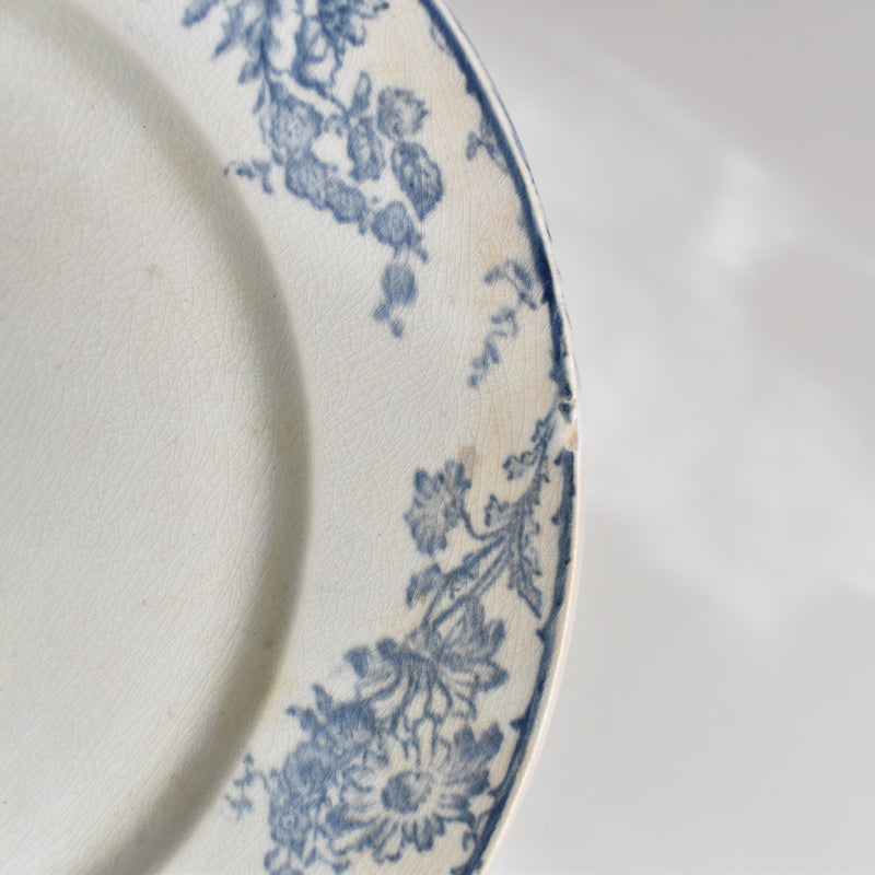 Antique Plate Creil-Montereau Aubépine C