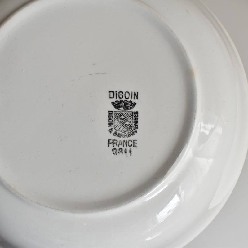 Vintage Deep Plate Digoin & Sarreguemines 9642 B