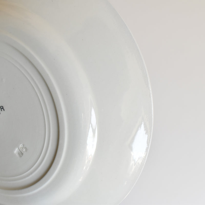 Vintage dessert plate HBCM Creil-Montereau Yvonne B