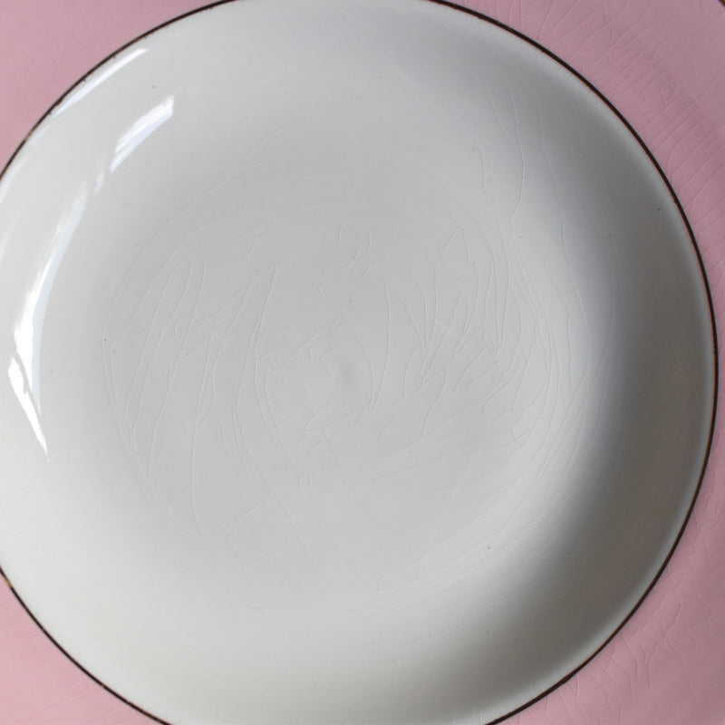 Vintage Deep Plate Lamandinoise Pastel Rose C