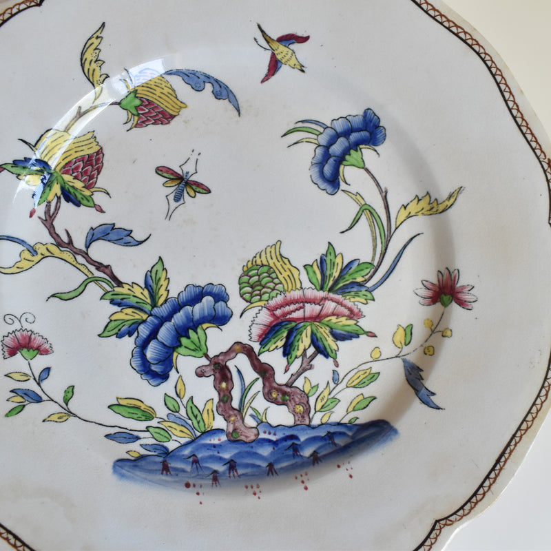 Antique Dessert Plate U&C Sarreguemines Rouen B