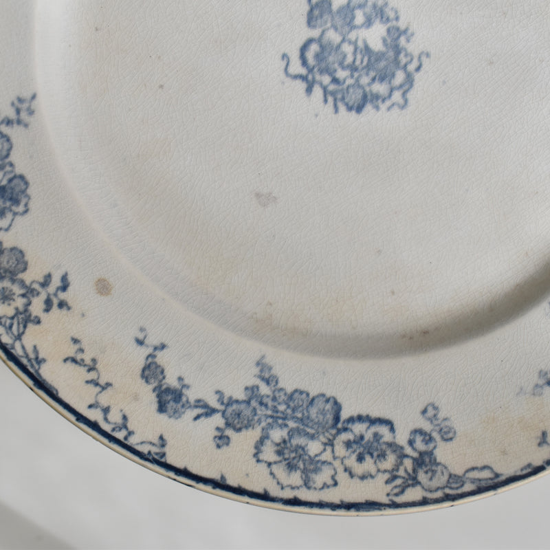 Antique Plate Creil-Montereau Aubépine C