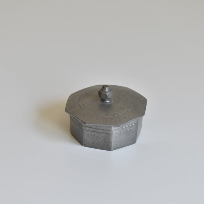 ヴィンテージピューター スモールオクトゴナルボックス