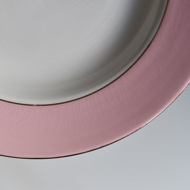 Vintage Deep Plate Lamandinoise Pastel Rose C