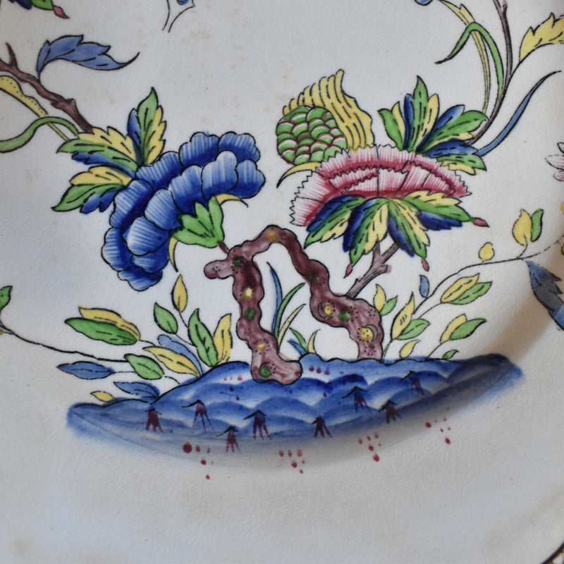 Antique Dessert Plate U&C Sarreguemines Rouen B