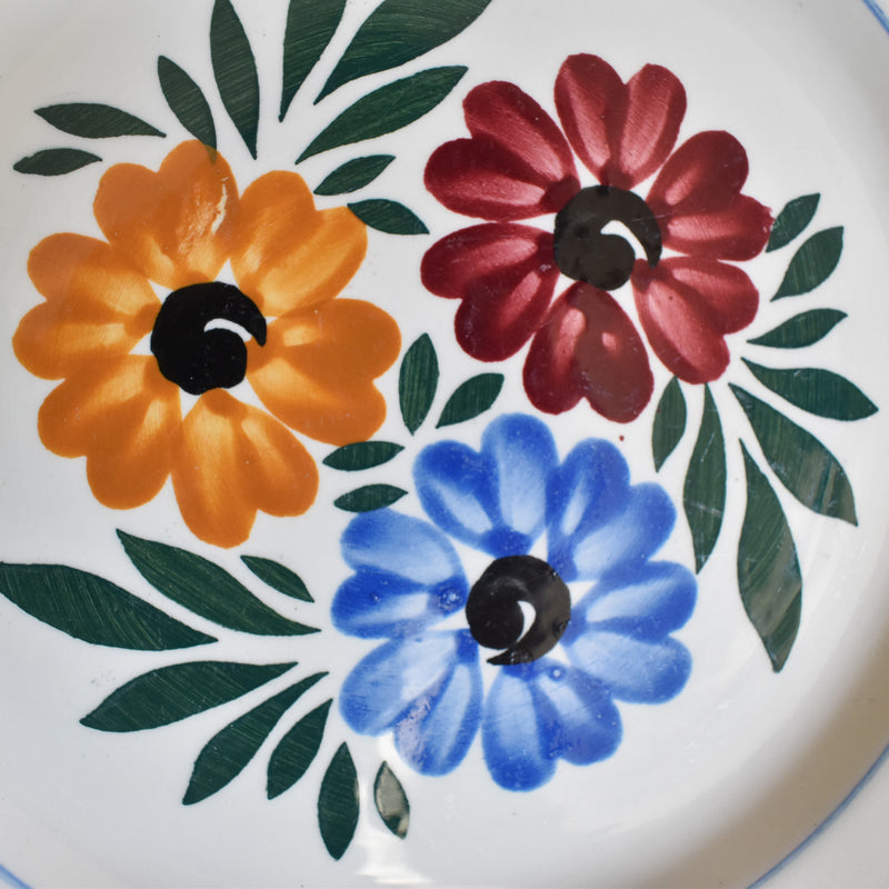 Vintage dessert plate HBCM Creil-Montereau Yvonne B
