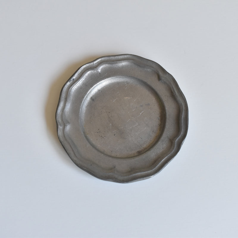 Vintage Pewter Glass Coasters