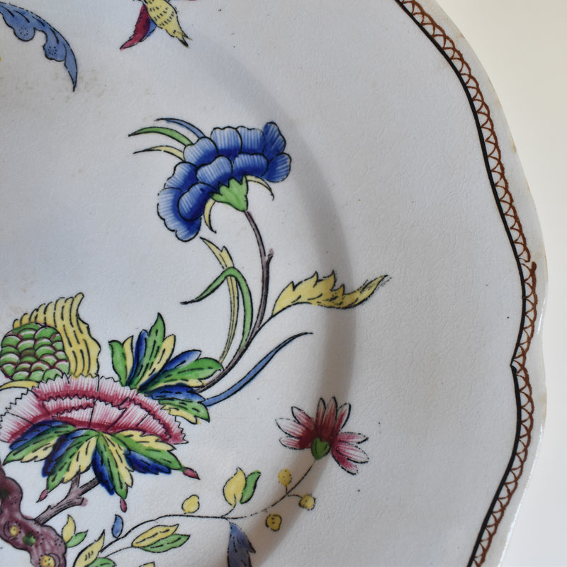 Antique Dessert Plate U&C Sarreguemines Rouen B