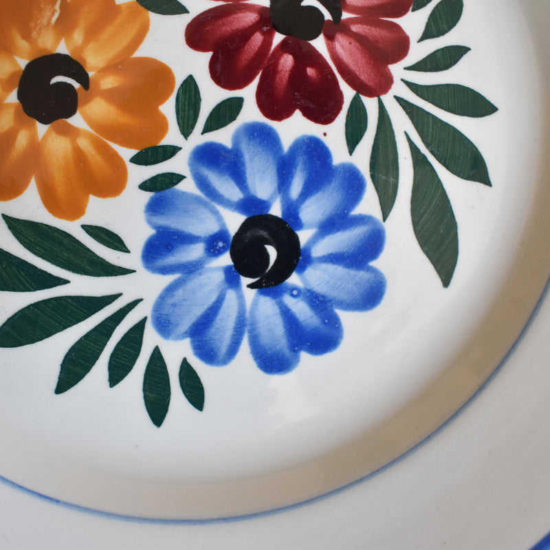 Vintage dessert plate HBCM Creil-Montereau Yvonne B