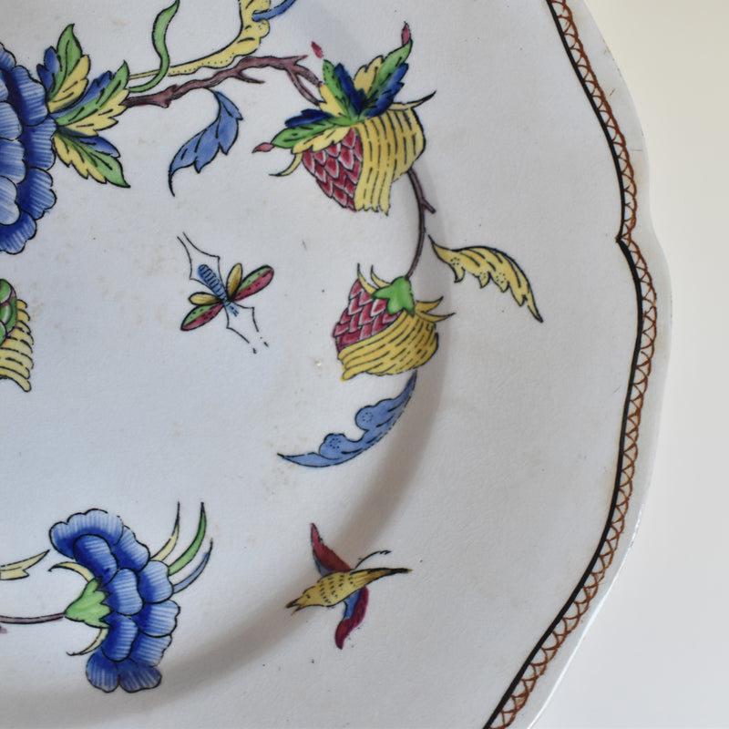 Antique Dessert Plate U&C Sarreguemines Rouen B