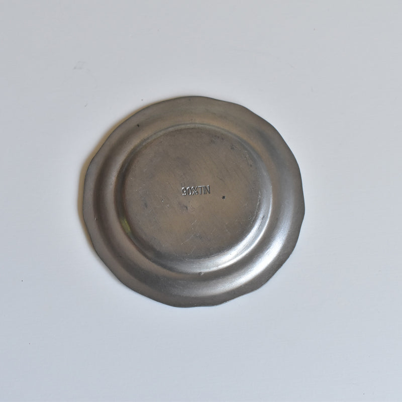 Vintage Pewter Glass Coasters