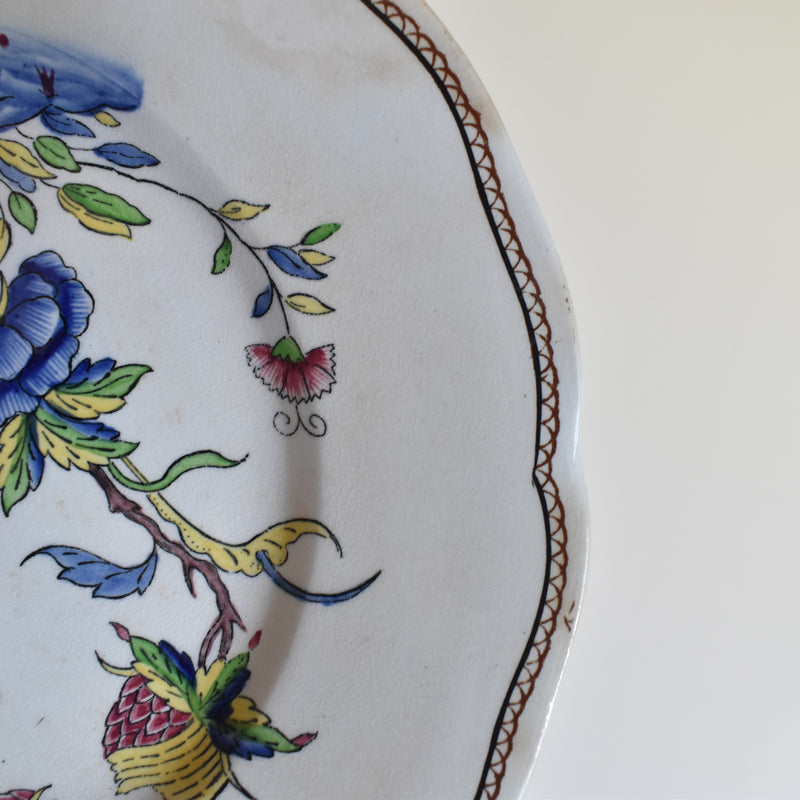 Antique Dessert Plate U&C Sarreguemines Rouen B