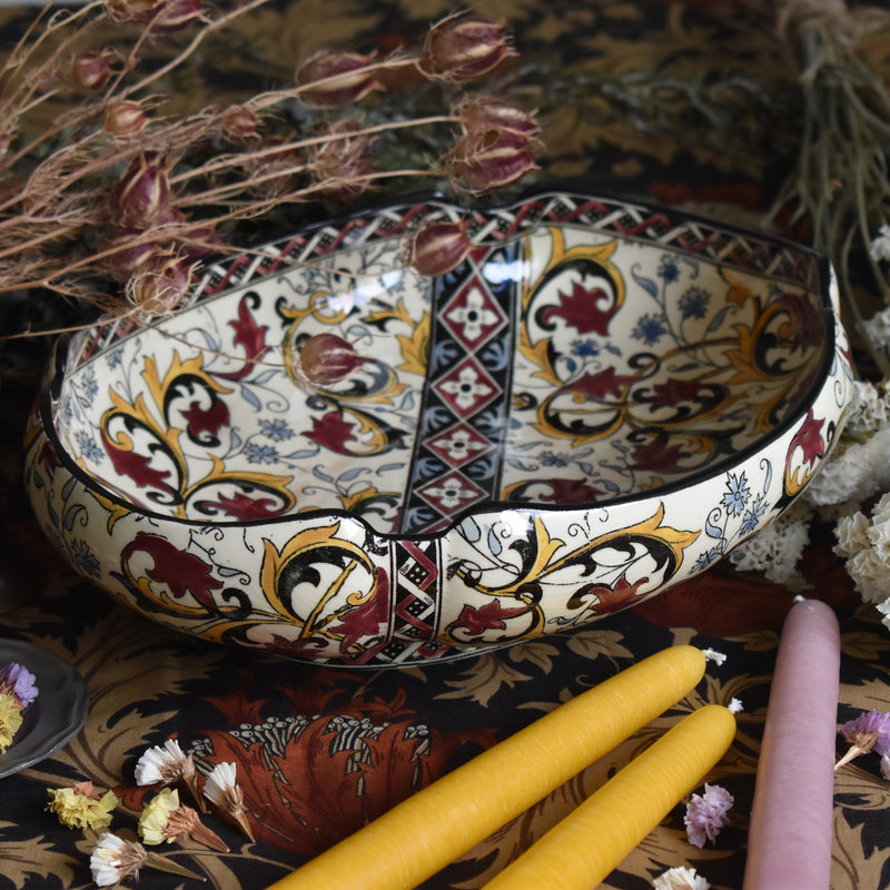 Vintage fruit coupe, Gien Moyen-Age