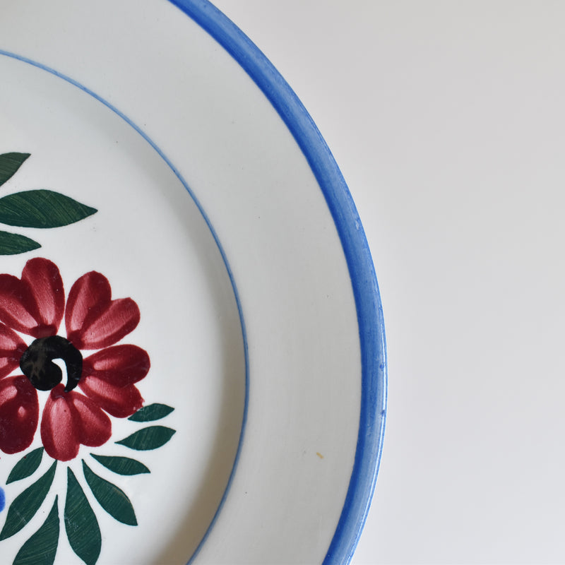 Vintage dessert plate HBCM Creil-Montereau Yvonne B