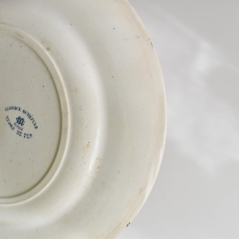 Antique plate, Creil-Montereau, Aubépine D
