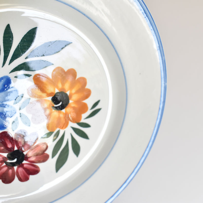 Vintage dessert plate HBCM Creil-Montereau Yvonne B
