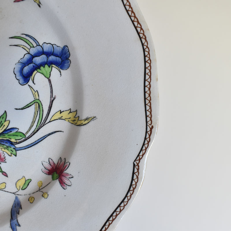 Antique Dessert Plate U&C Sarreguemines Rouen B