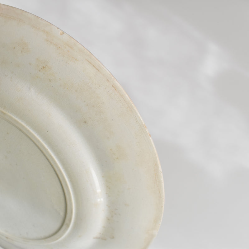 Antique plate, Creil-Montereau, Aubépine D