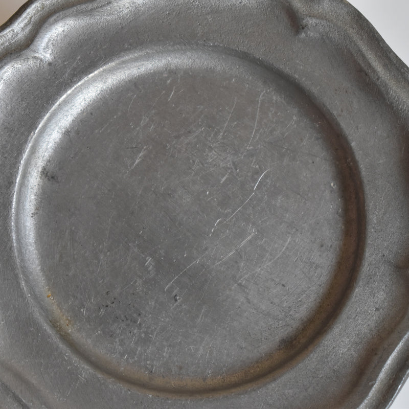 Vintage Pewter Glass Coasters