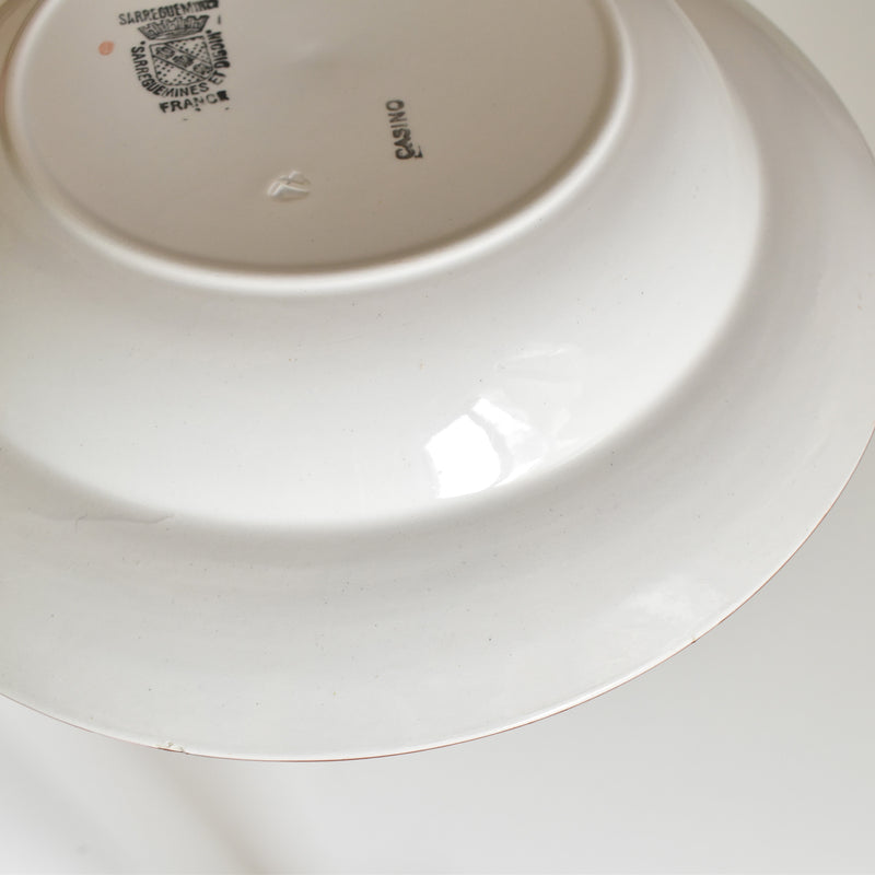 Vintage Deep Plate Digoin & Sarreguemines Casino C