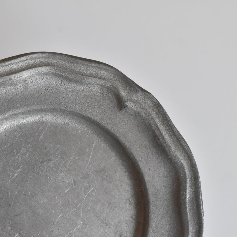 Vintage Pewter Glass Coasters