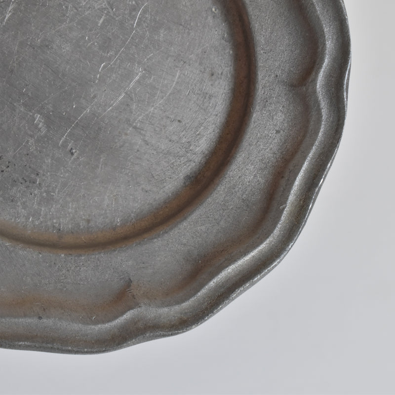 Vintage Pewter Glass Coasters