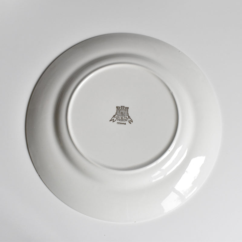 Vintage Plate Gien Colmar F