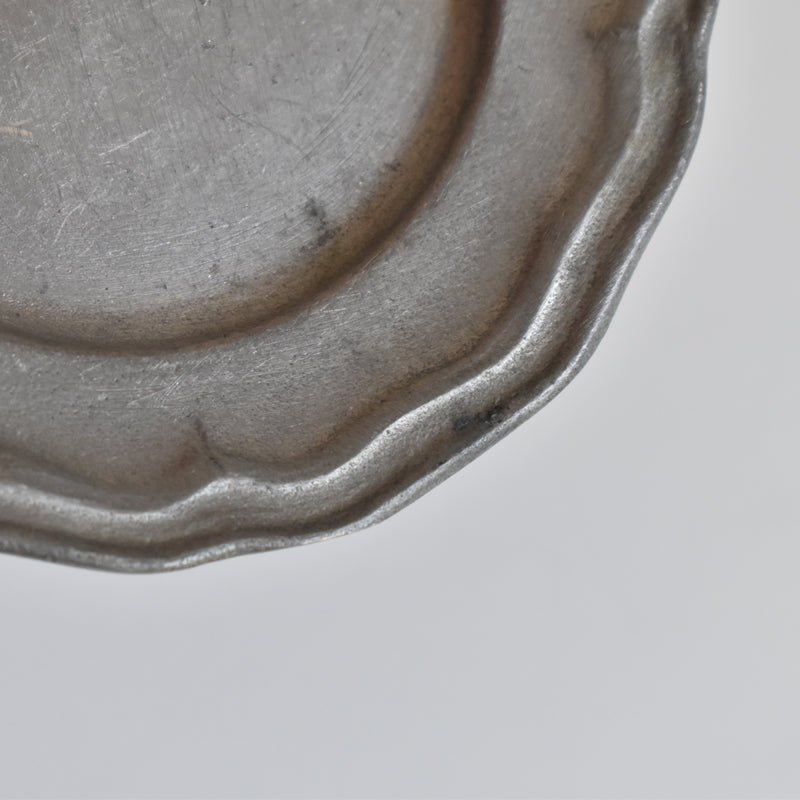 Vintage Pewter Glass Coasters