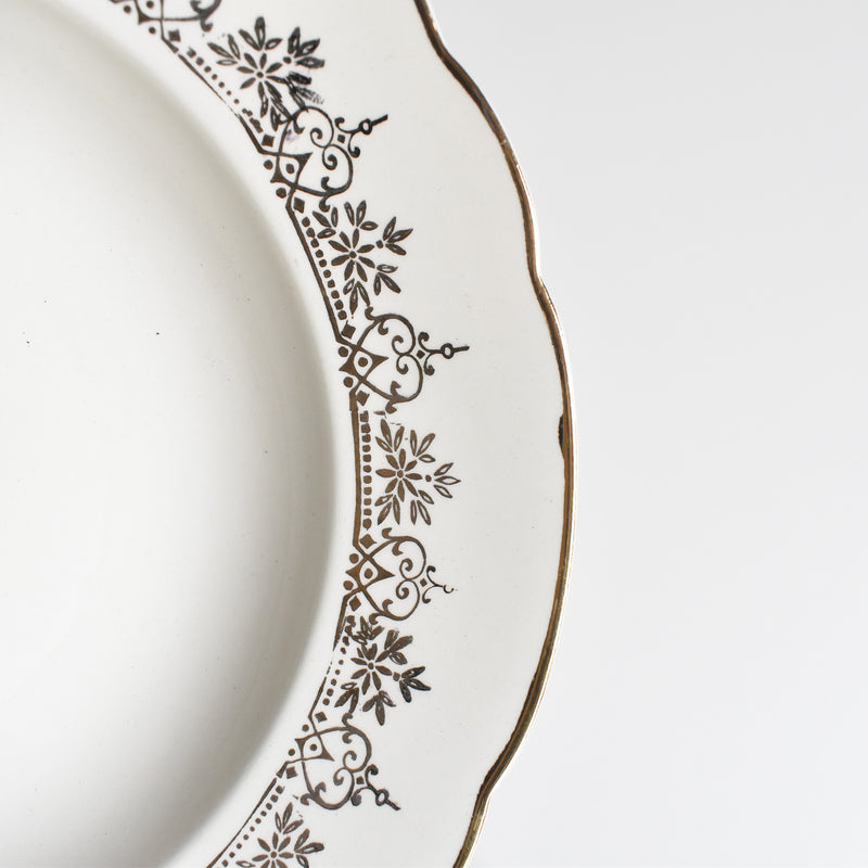Vintage Deep Plate Villeroy & Boch 7206 Gold A