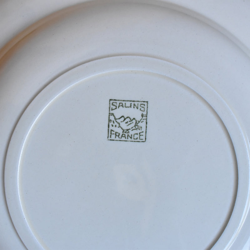 Vintage Plate Sarreguemines Scalloped Rim A