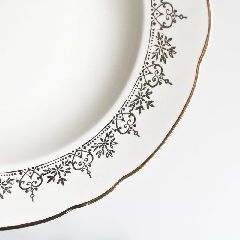 Vintage Deep Plate Villeroy & Boch 7206 Gold A