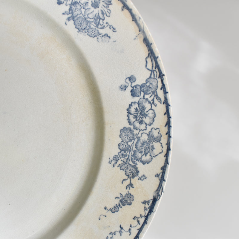Antique plate, Creil-Montereau, Aubépine D