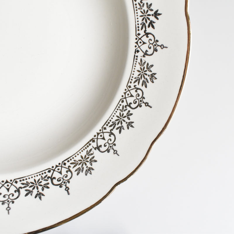 Vintage Deep Plate Villeroy & Boch 7206 Gold A