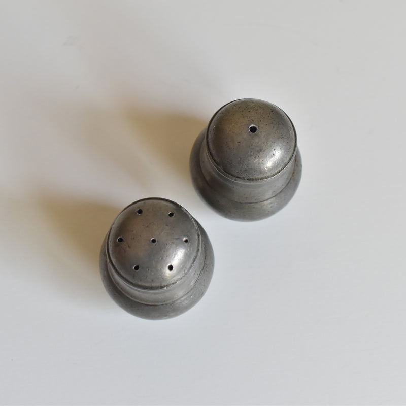 Vintage Pewter Salt & Pepper